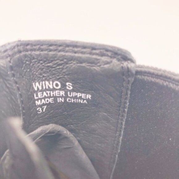 ASH Wino Black Leather Studded Chelsea Boot 37  - Picture 6 of 8